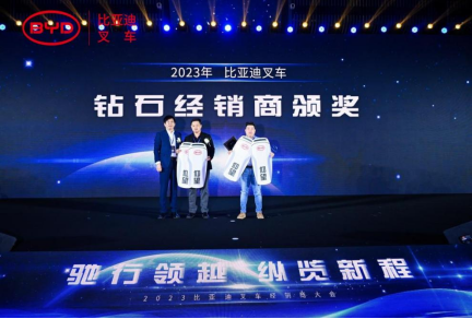 2023比亞迪叉車(chē)經(jīng)銷(xiāo)商大會(huì )圓滿(mǎn)收官，世恒機械再獲殊榮！